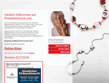 Tablet Screenshot of energieschmuck.com